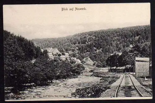 56568 AK Blick auf Neuwerk Harz Zahnrad Bahn Blankenburg Rübeland Tanne um 1900
