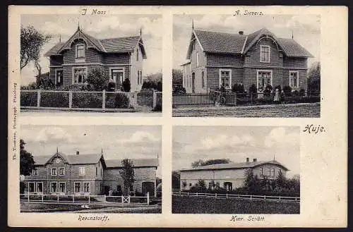 56301 AK Huje bei Itzehoe 4 Häuser Maas Sievers Schütt 1908