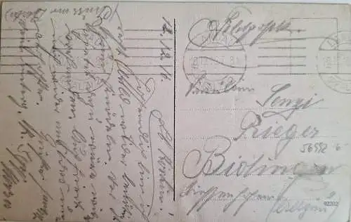 56992 AK Landau i. Pfalz Höhere Städt. Mädchenschule 1916 Feldpost