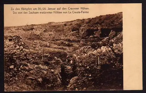 56833 AK La Creute-Ferme Höhen von Craonne 1915