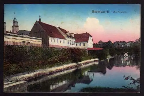 57180 AK Bischofswerda Am Mühlteich 1913