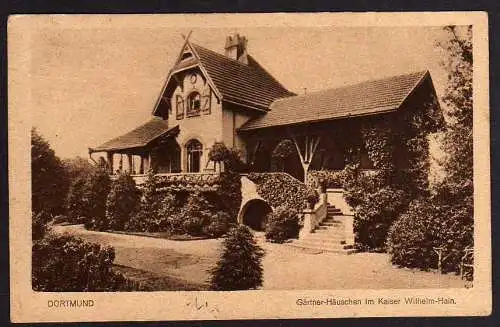 57025 AK Dortmund Haus Kaiser Wilhelm Hain 1922