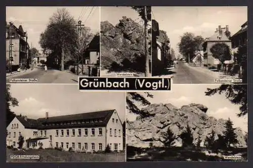 57439 AK Grünbach Vogtl Falkensteiner Straße Wendelstein FDGB Erholungsheim 1966
