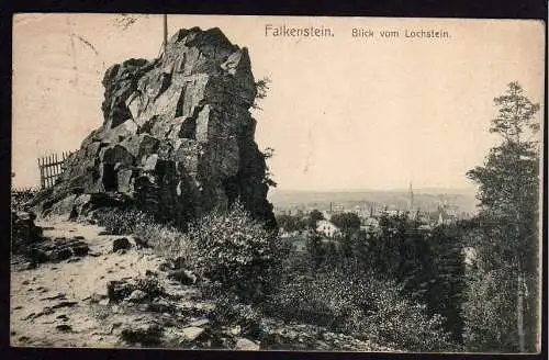 57358 AK Falkenstein Vogtland Blick vom Lochstein 1922
