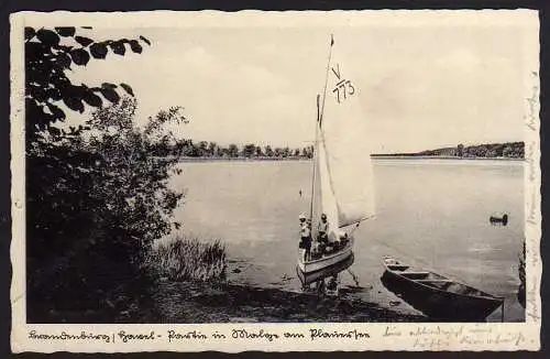 57649 AK Brandenburg Havel Plauersee Segelboot 1938