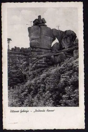 57526 AK Zittauer Gebirge Brütende Henne 1942