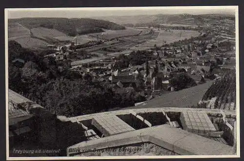 57305 AK Freyburg Unstrut Blick vom Berghotel Edelacker um 1940