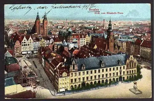 57513 AK Breslau 1915 Blick vom Elisabeth Turm