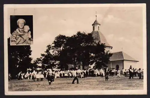 57544 AK Vlcnov 1945 Wiltschnau Kirche Pout u sv. Antoninka