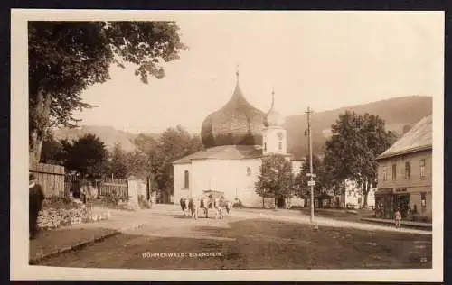 57288 AK Böhmerwald Eisenstein 1928 Kirche Kapelle