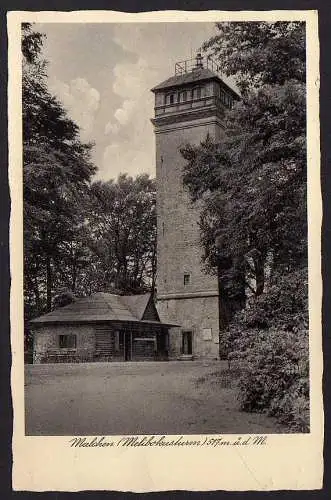 57827 AK Malchen Melibocus Turm 1938 Zwingenberg an der Bergstraße