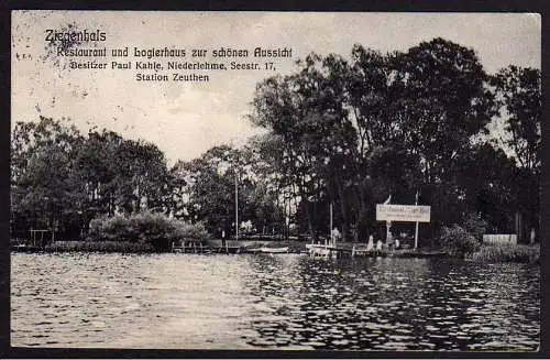 58079 AK Ziegenhals Restaurant 1914 Niederlehme Seestr.