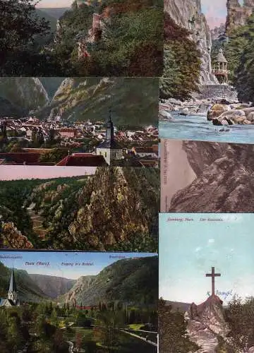 57945 7 AK Harz Ilsenburg Ilsenstein Bodetal Thale 1917 1918