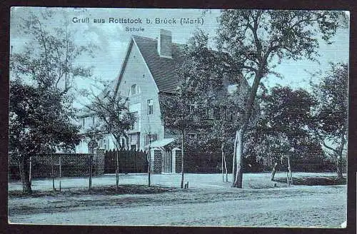 58313 AK Rottstock b. Brück Mark Schule 1913