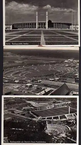58320 7 AK Berlin Luftbild Stadion1932 Reichssportfeld 1937 Olympiastadion 1936