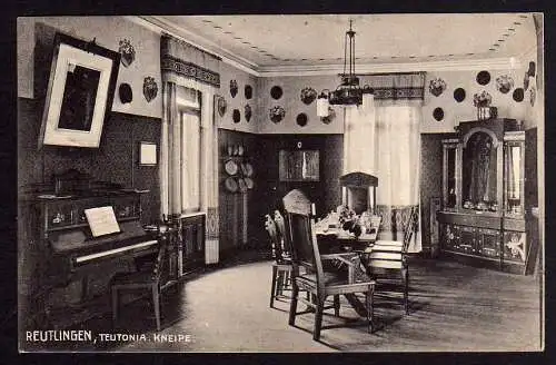 58045 AK Reutlingen 1922 Studentika Teutonia Kneipe