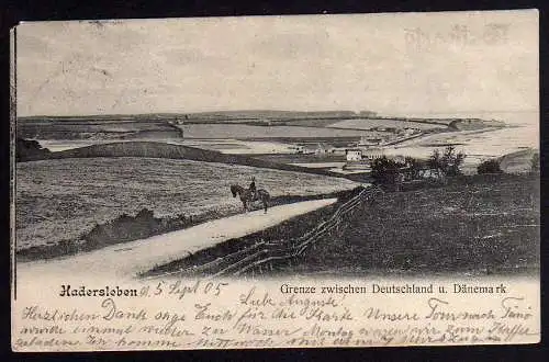 58060 AK Hadersleben Haderslev 1905 Grenze Dänemark