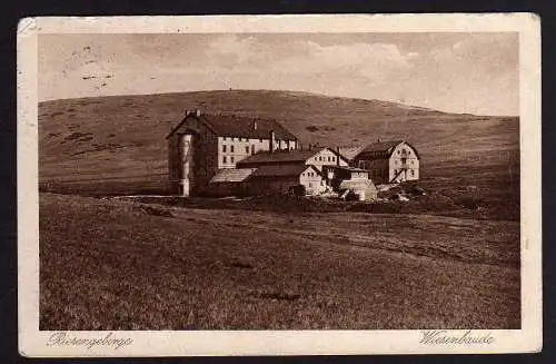 57997 AK AK Riesengebirge Wiesenbaude Arnsdorf 1928