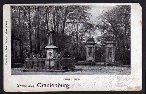58212 AK Oranienburg Louisenplatz 1899