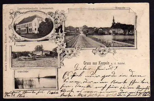 58177 AK Kappeln 1902 Strandhotel Untere Schlei Landwirtschaftl. Lehranstalt