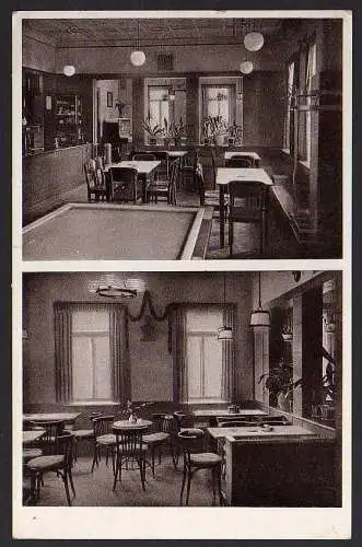 58605 AK Hermsdorf b. Dresden Amt Ottendorf-Okrilla 1941 Gasthof Innenansicht