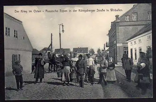 58435 AK Kybartai Wirballen Russische Typen Königsberge um 1918