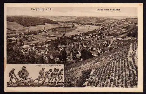 58554 AK Freyburg U. Blick v. Schlüfter Edelacker 1931
