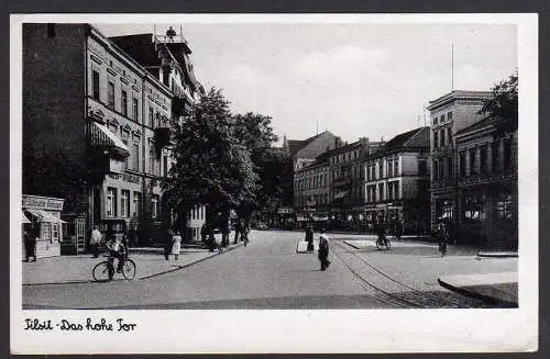 60731 AK Sowetsk Tilsit 1942 Das hohe Tor Sparkasse
