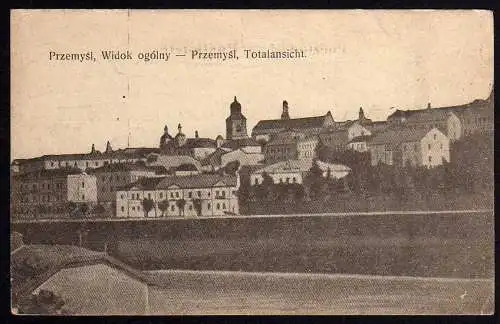 60585 AK Przemysl Widok ogolny Totalansicht 1915 Feldpost Nr. 155