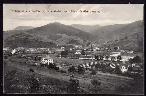 60307 AK Rothau Breuschtal dt. franz. Grenzkamm 1916 Feldpost Elsaß