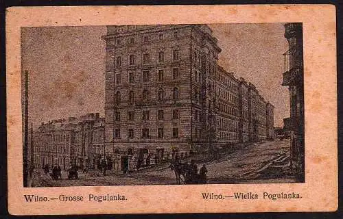 60433 AK Wilna 1916 Große Pogulanka  Feldpost Züllichau