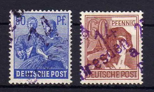 61414 SBZ Handstempel Bezirk 14 Dresden 23a violett *, gepr. BPP
