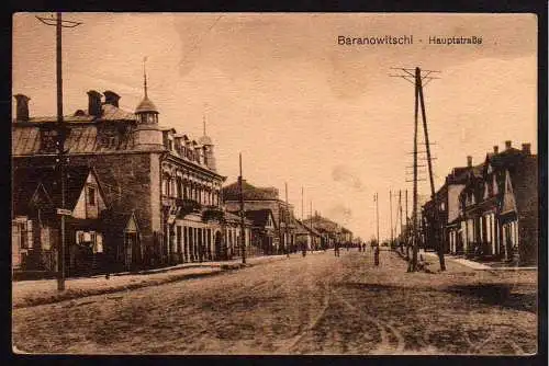 60864 AK Baranawitschy Baranawitschi Hauptstraße 1916 Feldpost