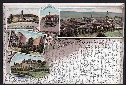 61826 AK Roßleben Litho 1898 Rossleben Memleben