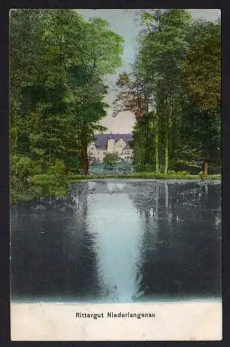 62245 AK Rittergut Niederlangenau Langenau 1907 Amtsh. Freiberg