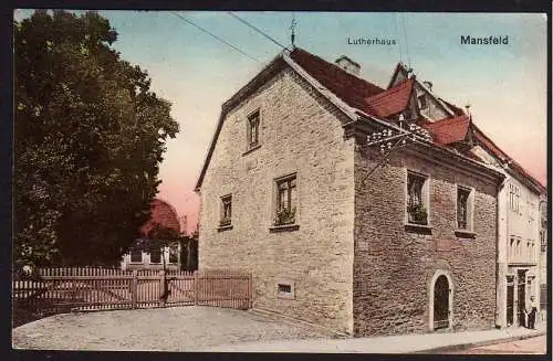 62335 AK Mansfeld 31.10. 1923 Lutherhaus Infla