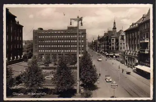 62797 AK Gliwice Gleiwitz 1940 Wilhelmstraße