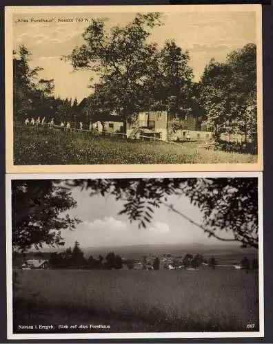 62549 2 AK Nassau Erzgeb. Altes Forsthaus um 1930