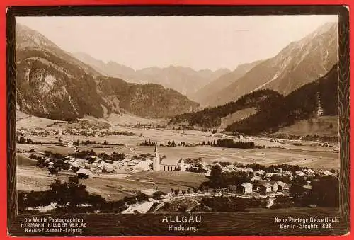 62895 AK Allgäu Hindelang Neue Photographische Gesellschaft Berlin Steglitz 1898