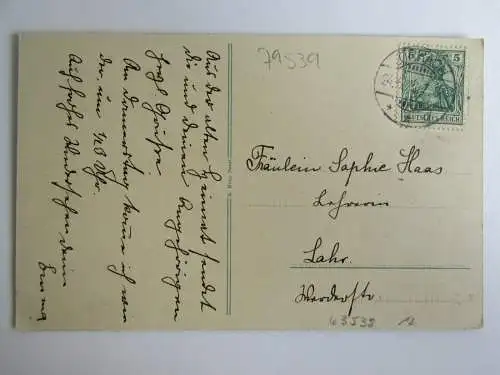 63538 AK Lörrach 1912 Panorama