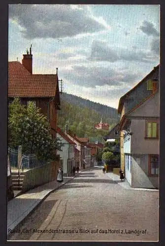 63137 AK Ruhla Carl Alexanderstrasse Hotel Landgraf um 1920