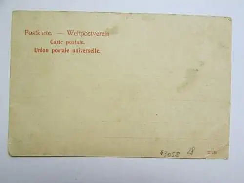 63058 AK Gruss v. Sommerfest Soz. Verein Leipzig ca. 1905