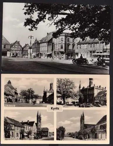 63839 2 AK Kyritz Platz der Einheit Bach Straße 1961 1965