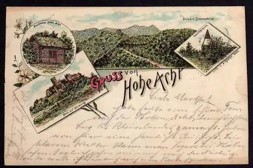 63615 AK Hohe Acht Adenau 1897 Blockhaus Aussichtsturm Nürburg