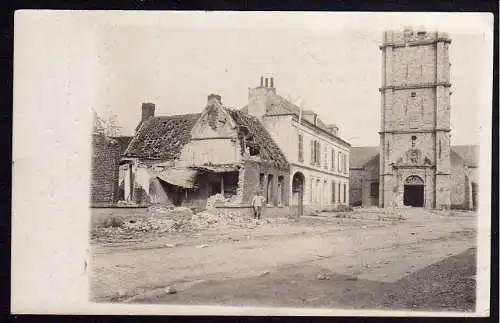 63947 AK 1917 zerstörte Häuser Kirche Frankreich