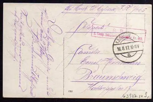 63947 AK 1917 zerstörte Häuser Kirche Frankreich