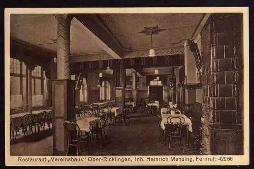 63637 AK Oberricklingen Hannover Rewstaurant Vereinshaus H. Mensing