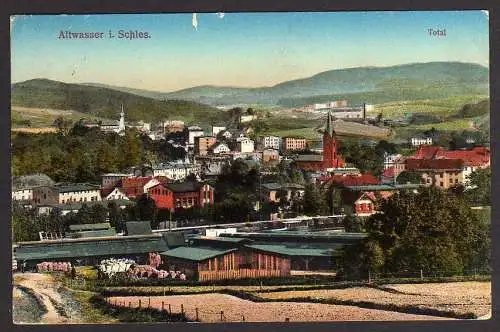 64631 AK Altwasser Bahnhof Bahnpost Breslau Hirschberg 1916