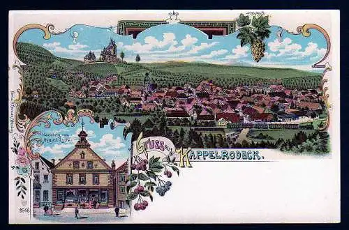 64813 AK Kappelrodeck Litho Handlung v. A. Roth um 1900