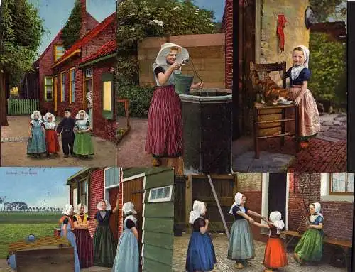 64894 5 AK Zeeland Walcheren Kinder Mädchen Tracht